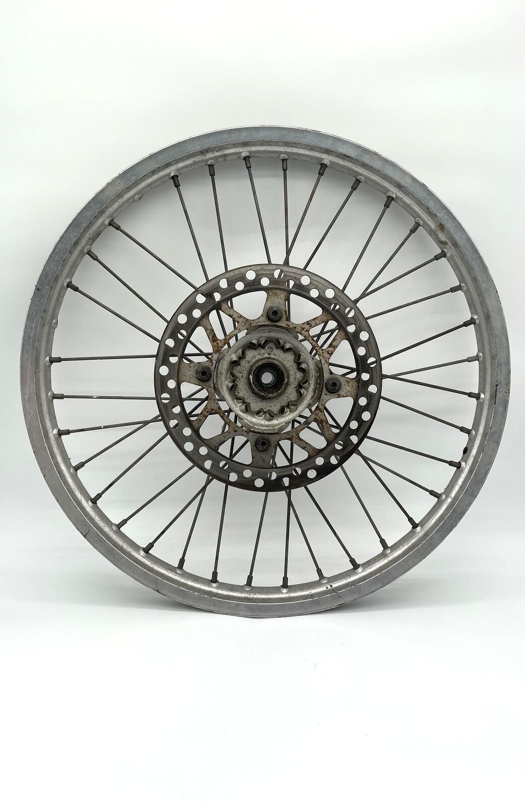 STRAIGHT FRONT WHEEL RIM WITH ROTOR EXCEL TAKASAGO 21X1.60